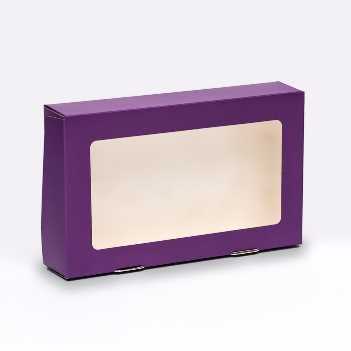 Контейнер на вынос, сиреневый, 20×12×4 см