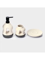 Набор для ванной SAVANNA «Изгиб», 3 предмета, дозатор для мыла, стакан, мыльница