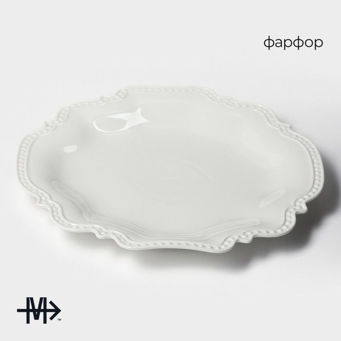 Блюдо Magistro «Сюита», d=35.8 см, фарфор, белое