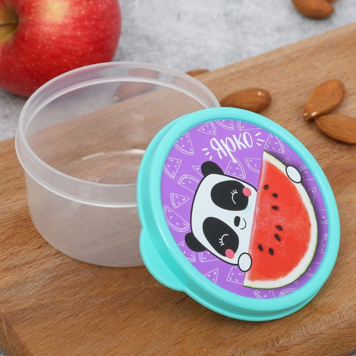 Ланч-бокс круглый «Ярко», 500 мл