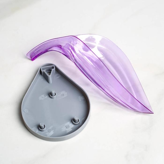 Мыльница на присосках Доляна «Лист», пластик, 21×9×15 см, цвет МИКС Мыльница на присосках Доляна «Лист», пластик, 21×9×15 см, цвет МИКС