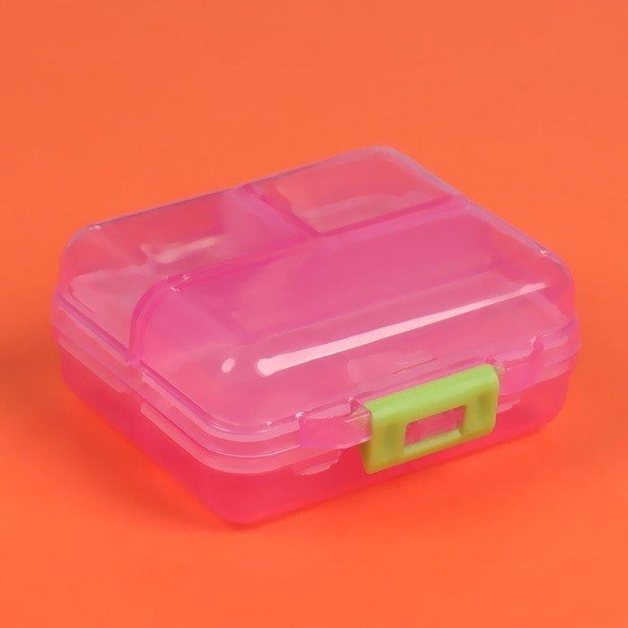 Таблетница «Трансформер», 7.5×6.5×3.5 см, 7 секций, МИКС Таблетница «Трансформер», 7.5×6.5×3.5 см, 7 секций, МИКС