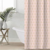 Штора для ванной водоотталкивающая Этель «Beauty», 145×180 см, цвет розовый, ткань оксфорд, 210гр/м2