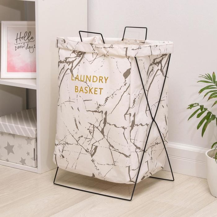 Корзина универсальная «Монро», 40×26×50 см, цвет белый