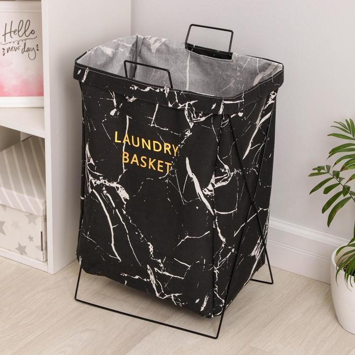 Корзина универсальная «Монро», 40×26×50 см, цвет белый