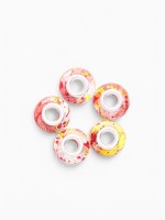 Бусины «Акварель», для творчества, цвет прозрачно-красный