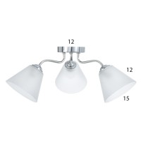 Люстра "Лорена" 3хЕ27 40Вт хром 55х55х36 см BayerLux