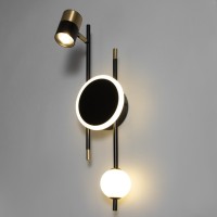 Бра "Торно" LED 3000К черный 55х15х15см