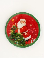 Тарелка новогодняя плоская «Счастливого нового года», d=20 см