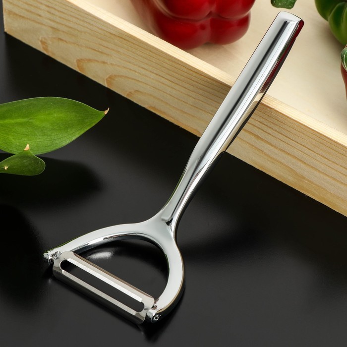 Овощечистка горизонтальная Доляна Shapes, нержавеющая сталь