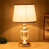 Лампа настольная "Юри" 1х40Вт Е27 1х3Вт LED золото 25х25х41см