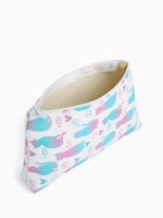 Косметичка на молнии, цвет белый/разноцветный