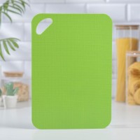 Доска разделочная противоскользящая гибкая Доляна, 29×19 см, цвет МИКС