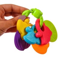 Погремушка на кольце «Фрукты», с эластичными деталями