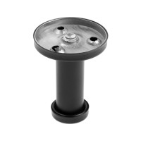 Крючок мебельный ТУНДРА TKO010, однорожковый, 16×50 мм, черный, 10 шт.