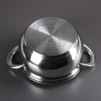 Кастрюля Доляна «Гиперион», 2,5 л, d=18 см, стеклянная крышка