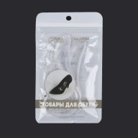 Полустельки для обуви, с супинатором, массажные, на клеевой основе, силиконовые, 12×6 см, пара, прозрачные