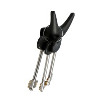 Крючок мебельный CAPPIO GOAT, двухрожковый, цвет черный