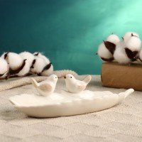 Декоративная подставка для мелочей TAKE IT EASY «Пташки», 21×8×5см, белая