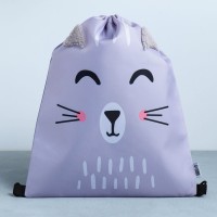 Мешок для обуви «Милый котик» с дополнительными элементами, 41×31 см