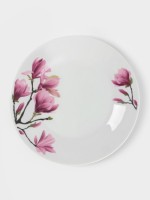 Тарелка пирожковая Доляна «Сакура», d=17.5 см, керамика, белая