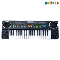 Синтезатор «Супер музыкант-2»: FM-радио, 37 клавиш, микрофоном и блоком питания