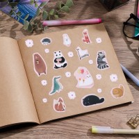 Наклейки бумажные «Друзья», животные, 14 × 21 см