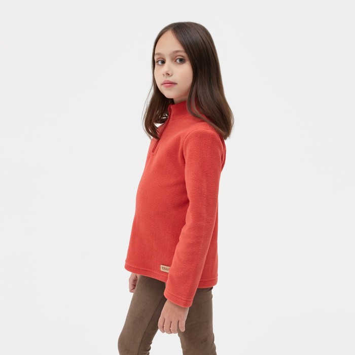 Джемпер детский флисовый MINAKU, красный, рост 116-122 см