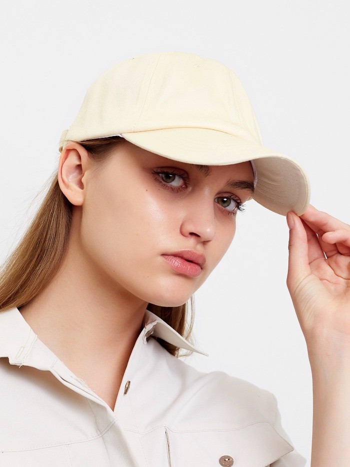 Кепка женская однотонная MINAKU цвет молочный, р-р 58