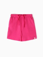 Шорты из муслина для девочек KAFTAN, рост 104 см, розовые