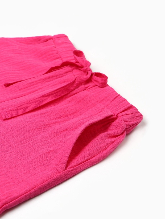 Шорты из муслина для девочек KAFTAN, рост 104 см, розовые