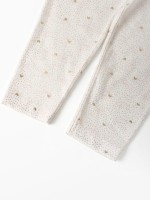 Лосины Крошка Я «Сердечки», рост 68-74 см, бежевые