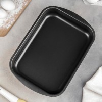 Противень «Эксперт», 34×24×6 см, антипригарное покрытие, цвет бордовый