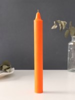 Ароматическая свеча парафиновая хозяйственная, 2.4×21 см, 80 г, апельсин