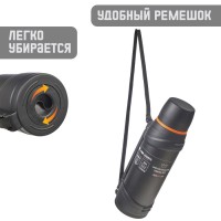 Термос Мастер К «Тропа», 2 л, с кружкой, сохраняет тепло до 12 ч, нержавеющая сталь, чёрный