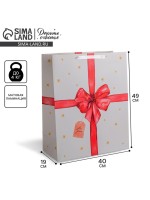 Пакет подарочный ламинированный, упаковка, «For you», XL 49×40×19 см