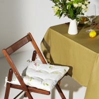 Сидушка на стул Этель "Цветочек" 42х42х7 см, саржа 190 г/м2, 100% хл