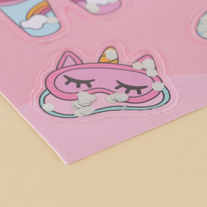 Наклейка-шейкер "Розовые облака", 14 × 21 см