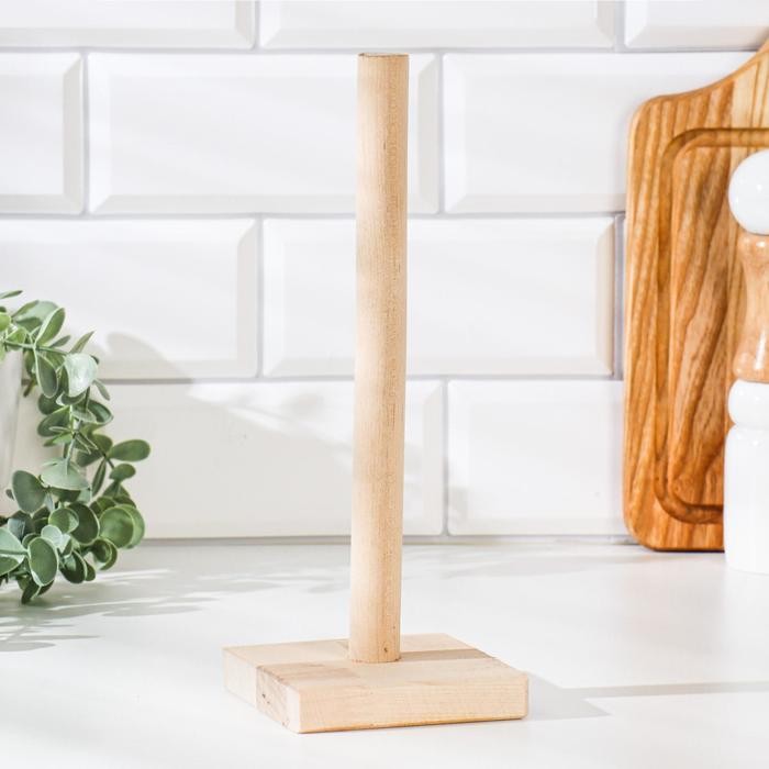 Подставка для бумажных полотенец Дарим Красиво, 9×9×26.5 см, дерево