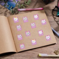Бумажные наклейки оценки «Кошечки», 10,5 х 18 см