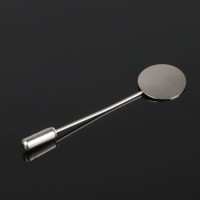 Основа "Брошь-игла" L=5 см, площадка 1,5см (набор 5шт), цвет серебро