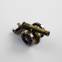 Зажигалка настольная, газовая «Пушка», пьезо, 10×3.5×3.5 см