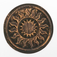 Нашивка с термопечатью «Символ в солнце», богатырь, 16 см