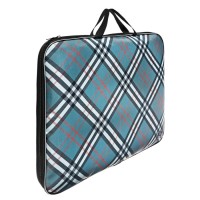 Папка для чертежей и рисунков А3, 470 х 350 х 20 мм, с ручками, текстильная, Calligrata "Клетка"