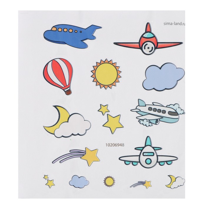 Ночник своими руками «Самолёт», набор для творчества, с наклейками, фигуркой