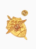 Значок «МВД России», красный в золоте