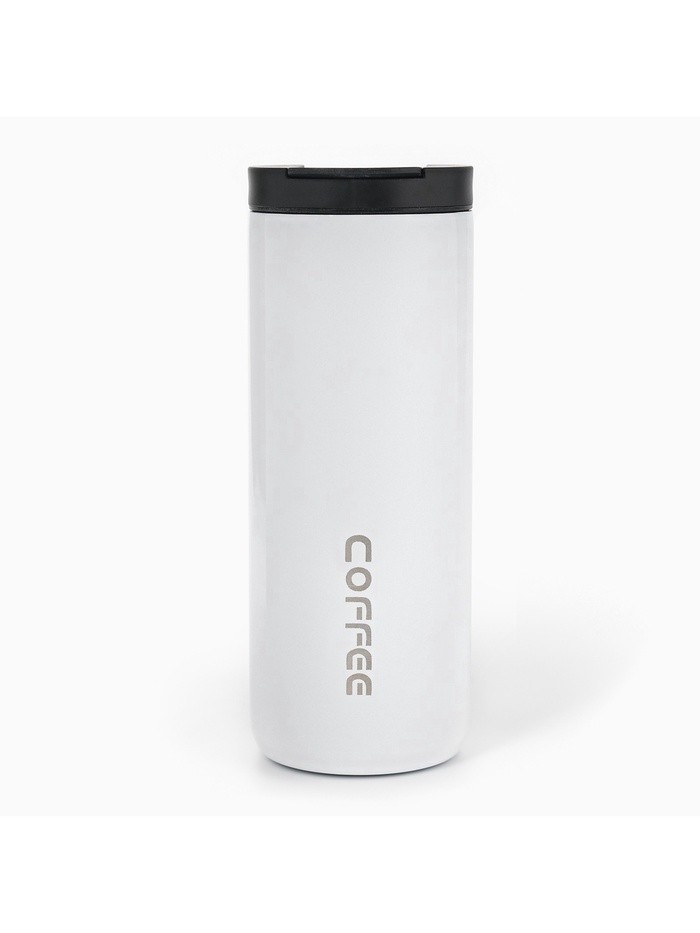 Термокружка, 500 мл, Coffee, сохраняет тепло 8 ч, белая
