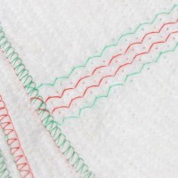 Тряпка для мытья пола Доляна, вискоза-ХПП, с оверлоком, 50×80 см, плотность 220 г/м², белая