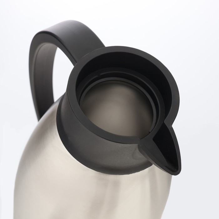 Термос-кофейник, 3 л, сохраняет тепло до 24 ч, хром