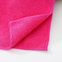 Салфетки универсальные Доляна, 220 г/м², 3 шт, 30×30 см, микрофибра, с оверлоком, МИКС